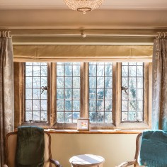 Ceiling Crystal  Chandelier Luna,  Medium, Antique Brass