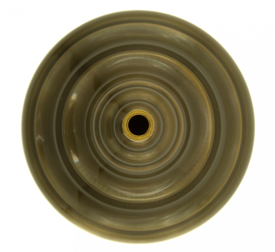 Ceiling Crystal  Chandelier Luna,  Medium, Antique Brass