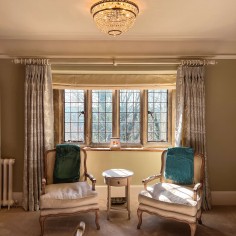 Ceiling Crystal  Chandelier Luna,  Medium, Antique Brass