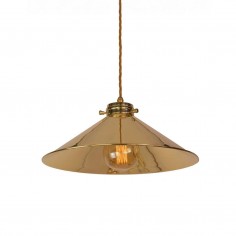 Brass Cone Pendant