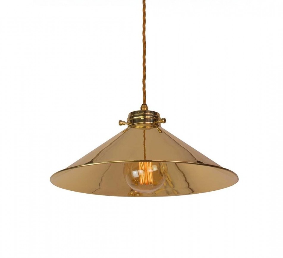 Brass Cone Pendant