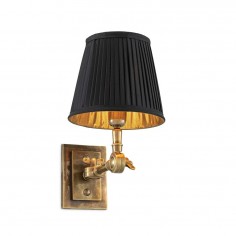 Wall Lamp Wentworth Single with Black Shade