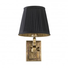 Wall Lamp Wentworth Single with Black Shade