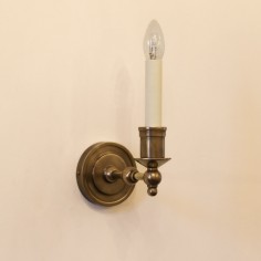 Edward - English Brass Wall Sconce - Classic Single Arm Candle Light
