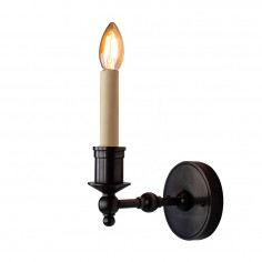 Edward - English Brass Wall Sconce - Classic Single Arm Candle Light