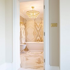 Clarence Round Chandelier IP44 Bathroom Safe Crystal Light