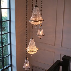 Henley Crystal Staircase Chandelier