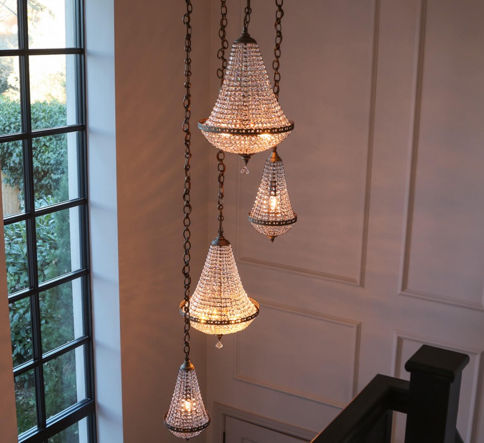 Henley Crystal Staircase Chandelier