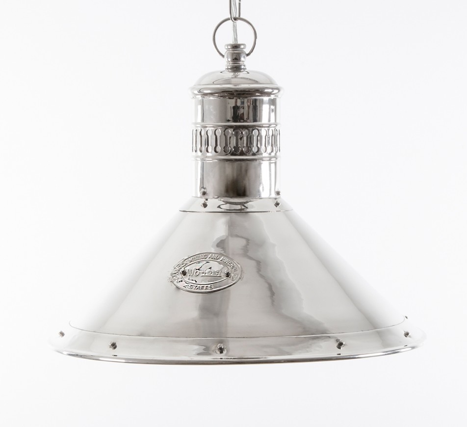 Deck Industrail Lamp in Nickel Limehouse