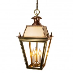 Battletown Hanging Lantern Polished Brass Unlacquered