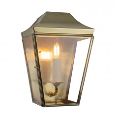 Kemble Outdoor Wall Lantern Small Antique Brass