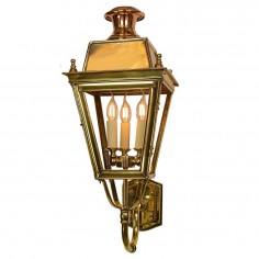 Battledown Wall Lantern Medium (Bottom Wall Mounted) 3 Lights  Dark Antique Brass