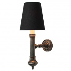 Cheltenham Wall Light with Black Shade