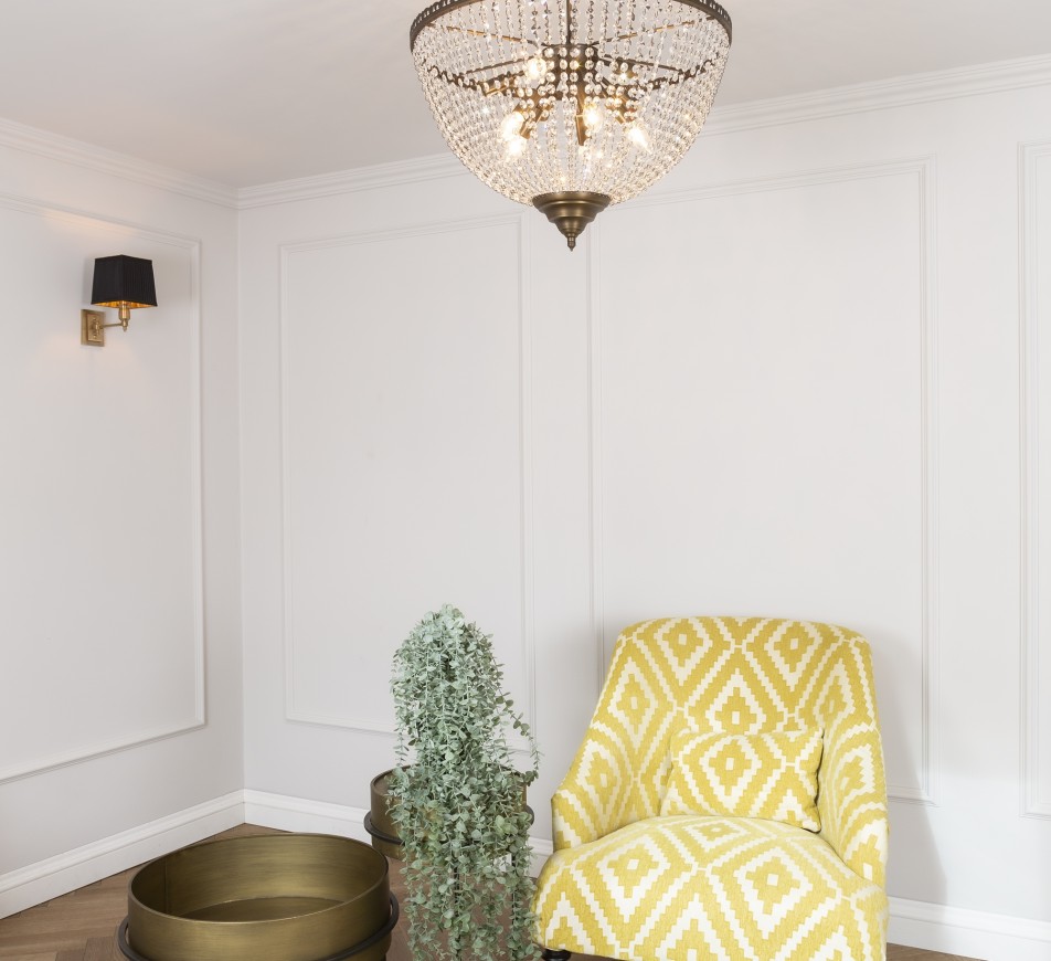 Bath Crystal Chandelier