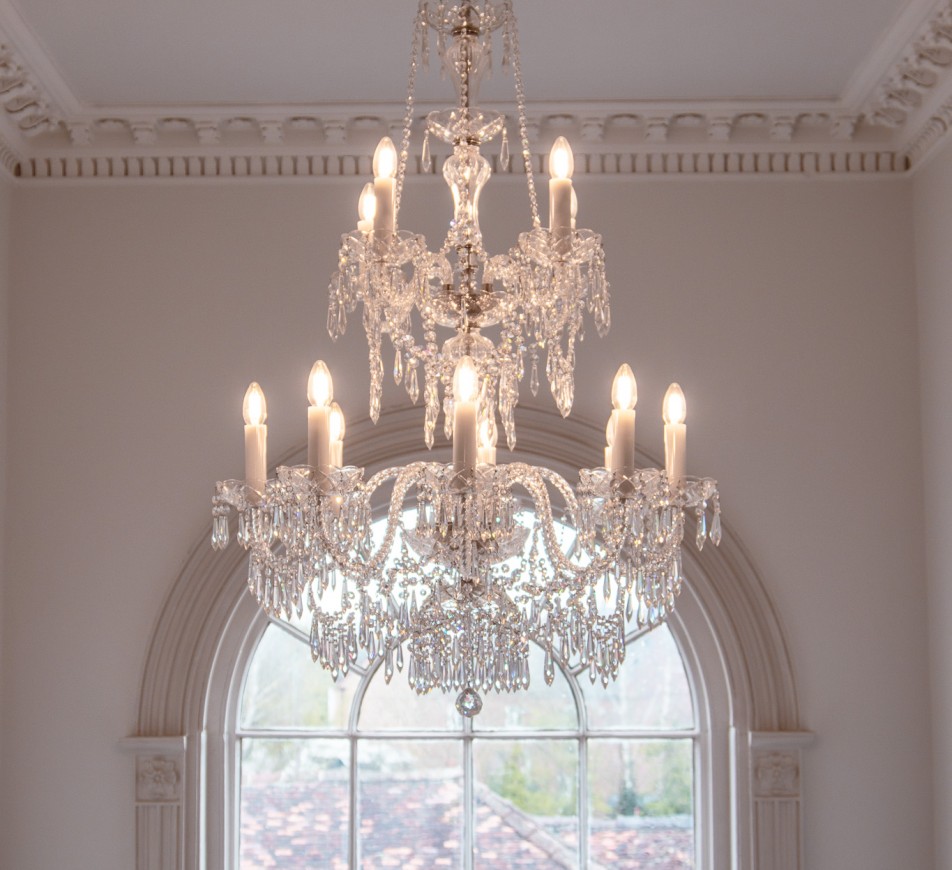 Georgian Chandelier Belgravia 2 tiers, Large