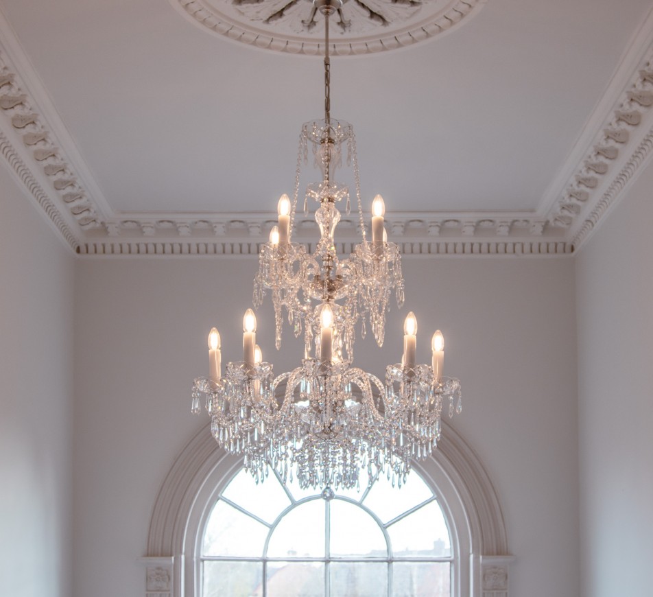 Georgian Chandelier Belgravia 2 tiers, Large