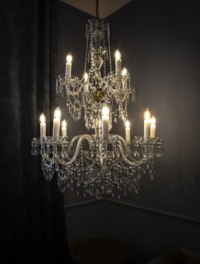 Georgian Chandelier Belgravia 2 tiers, Large