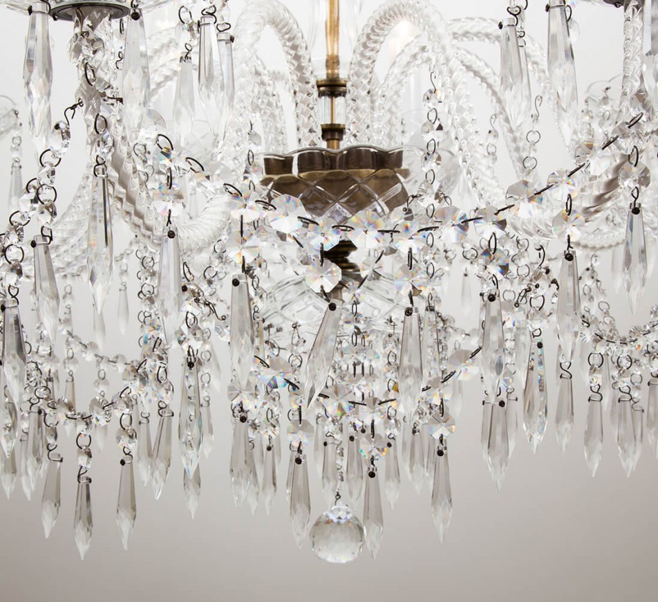 Georgian Chandelier Belgravia 2 tiers, Large