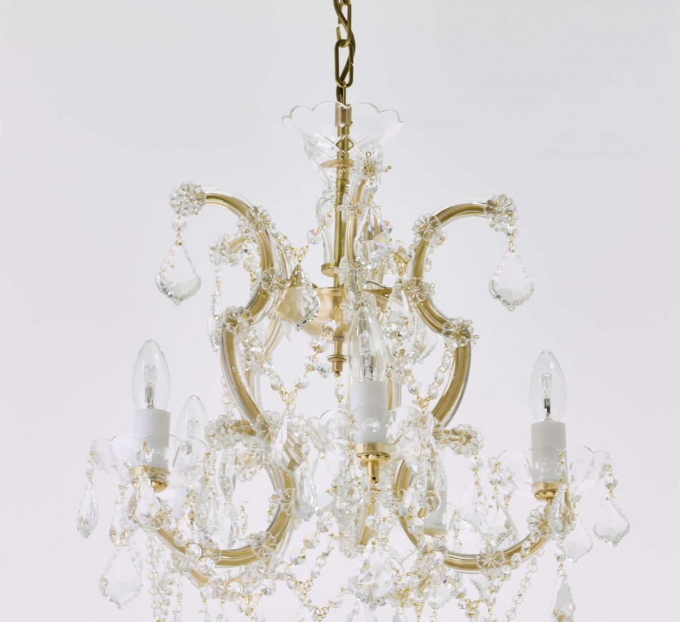 Wellington Vintage Chandelier Brushed Brass