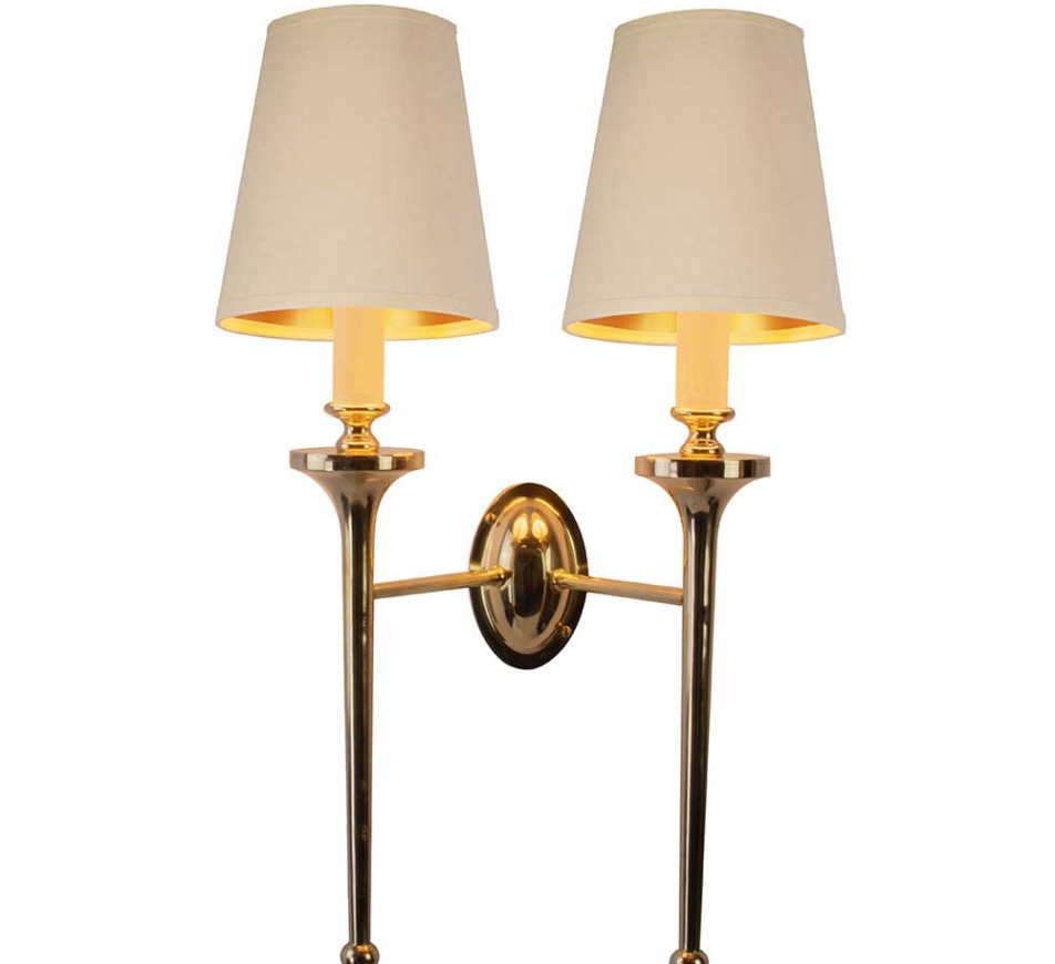 Granham Twin Wall Sconce with Shades